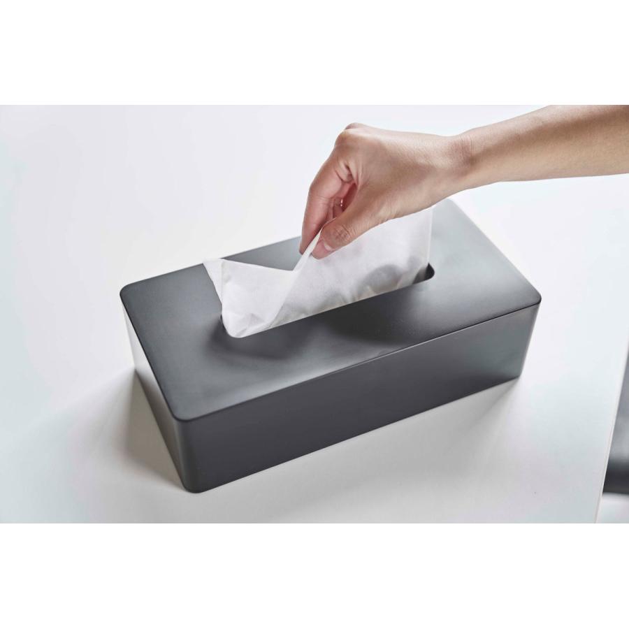 ティッシュケース 山崎実業 正規品 TOWER タワー ティッシュケースレギュラーサイズ ティッシュカバー ブラック | tower | 03