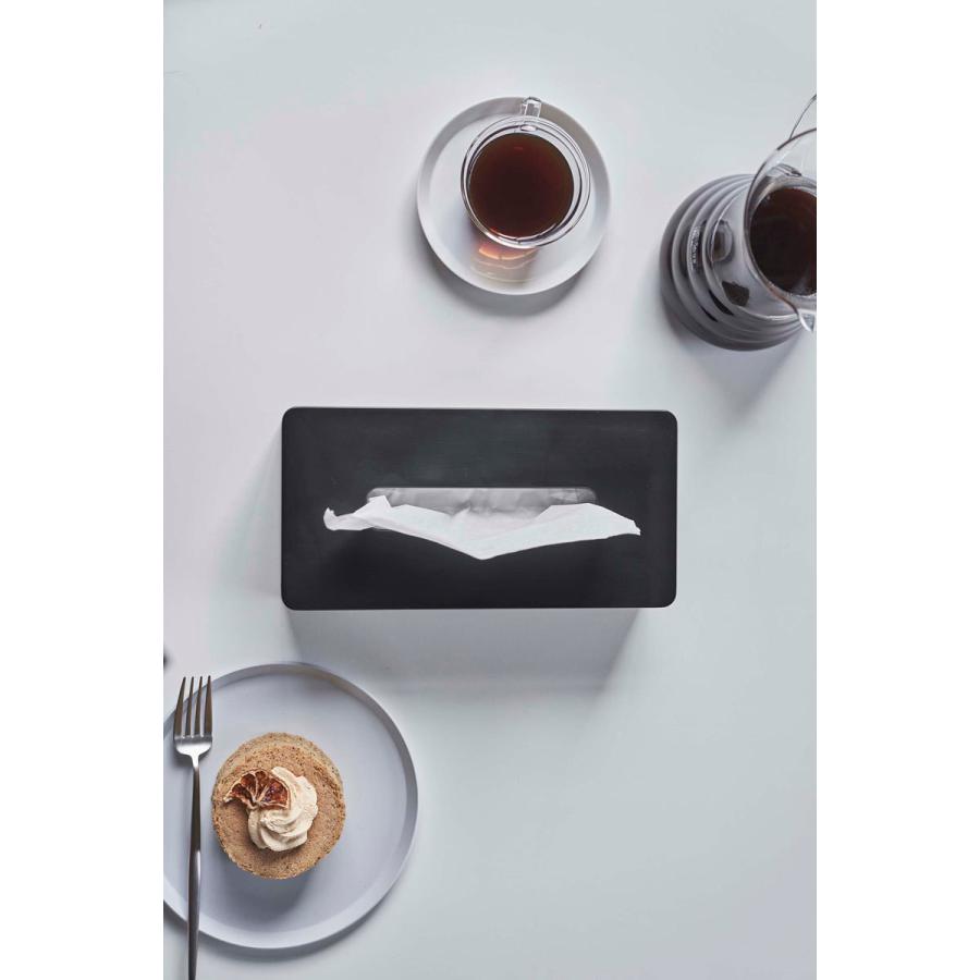 ティッシュケース 山崎実業 正規品 TOWER タワー ティッシュケースレギュラーサイズ ティッシュカバー ブラック | tower | 04