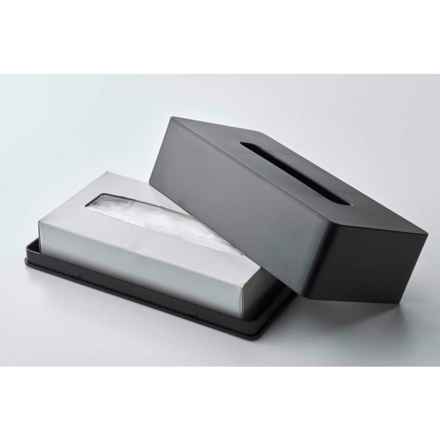 ティッシュケース 山崎実業 正規品 TOWER タワー ティッシュケースレギュラーサイズ ティッシュカバー ブラック | tower | 05