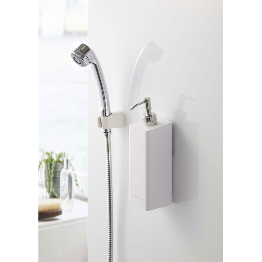 ソープディスペンサー 山崎実業 正規品 TOWER タワー フィルムフック ツーウェイディスペンサー 詰め替え用ボトル シャンプー ホワイト | tower | 01