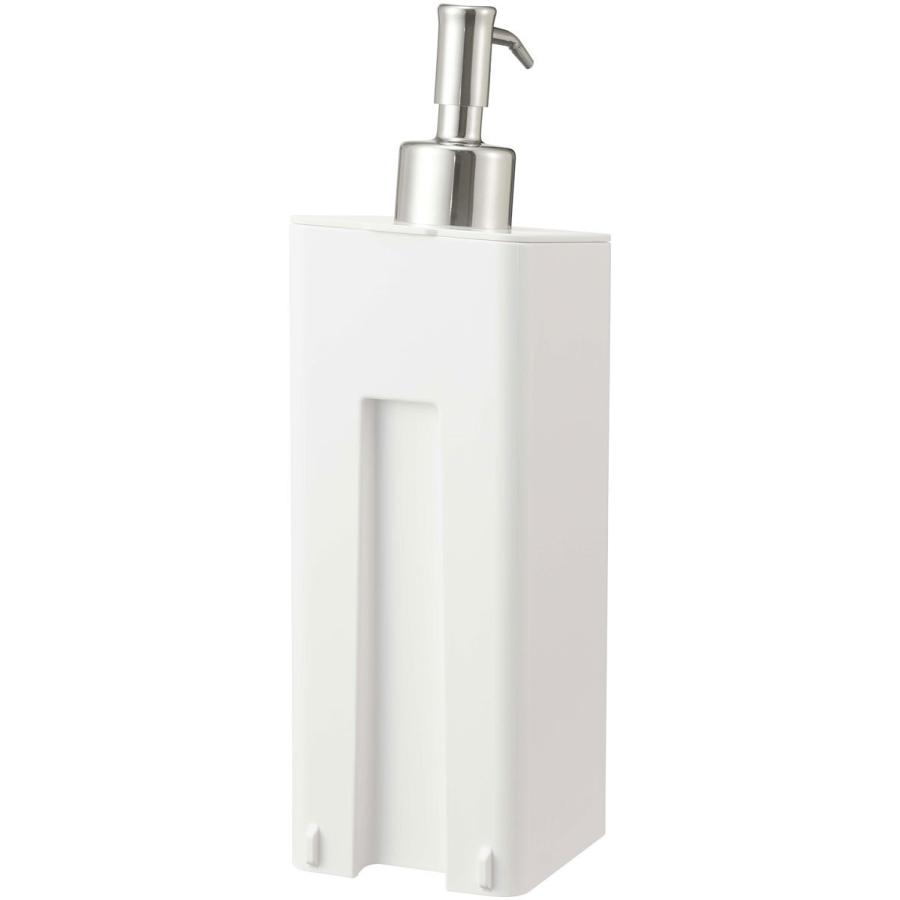 ソープディスペンサー 山崎実業 正規品 TOWER タワー フィルムフック ツーウェイディスペンサー 詰め替え用ボトル コンディショナー ホワイト | tower | 09
