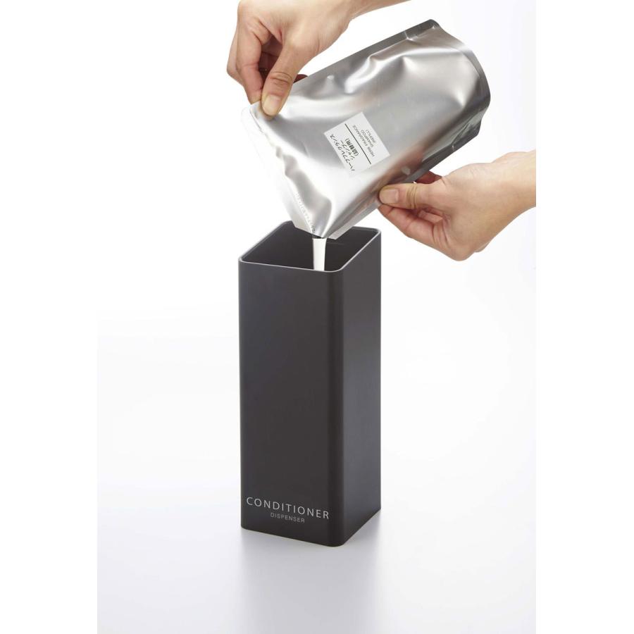 ソープディスペンサー 山崎実業 正規品 TOWER タワー フィルムフック ツーウェイディスペンサー 詰め替え用ボトル コンディショナー ブラック | tower | 07