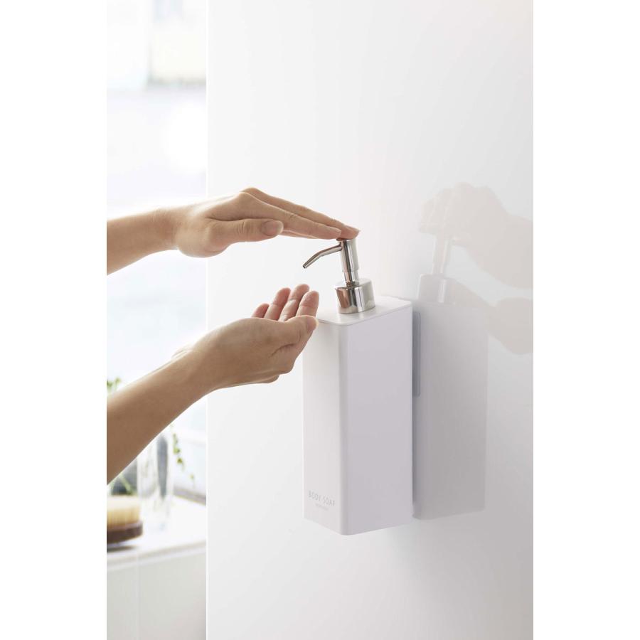 ソープディスペンサー 山崎実業 正規品 TOWER タワー フィルムフック ツーウェイディスペンサー 詰め替え用ボトル ボディソープ ホワイト | tower | 02