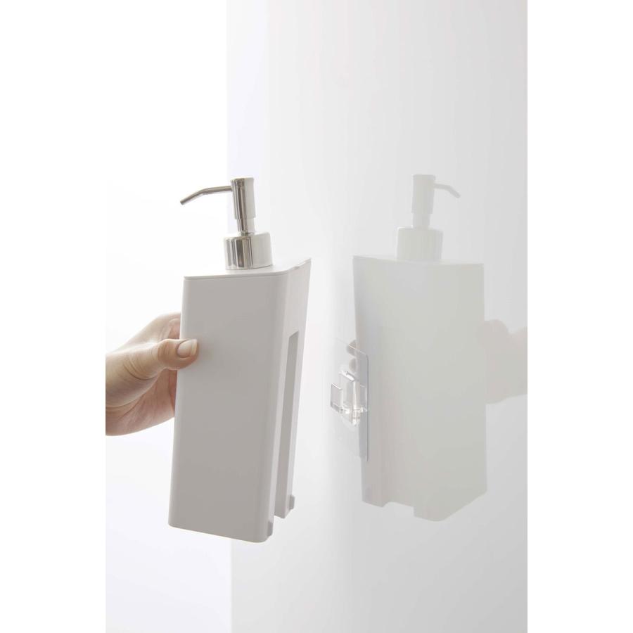 ソープディスペンサー 山崎実業 正規品 TOWER タワー フィルムフック ツーウェイディスペンサー 詰め替え用ボトル ボディソープ ホワイト | tower | 03