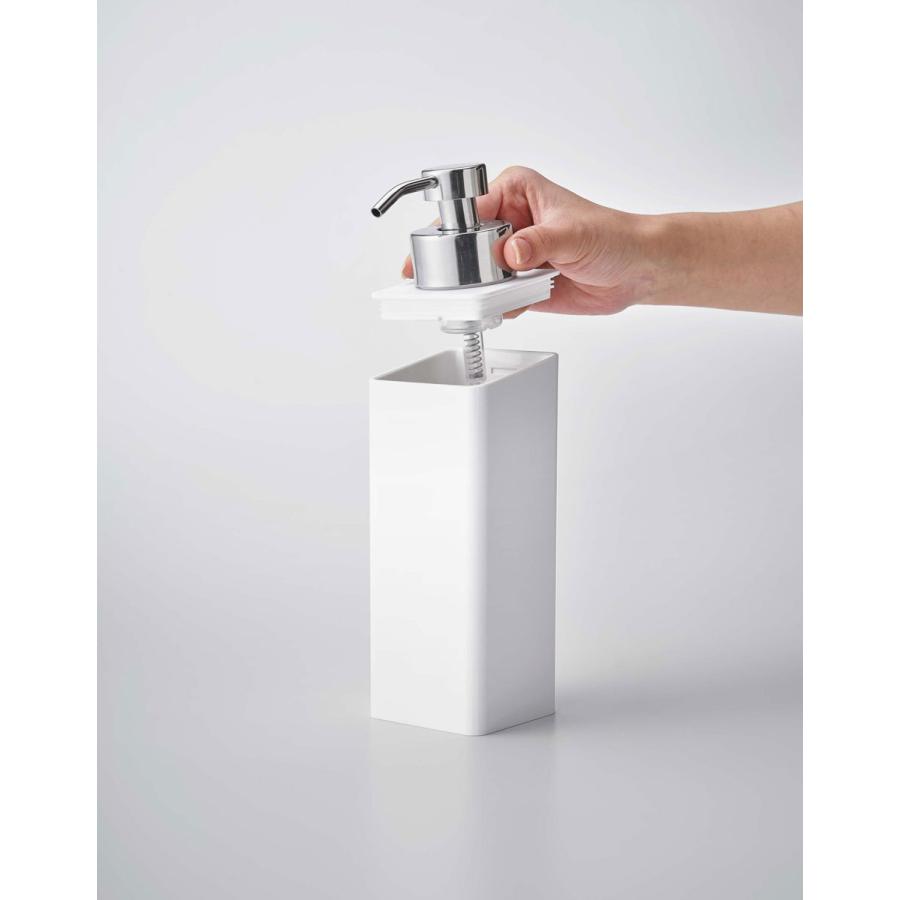 ソープディスペンサー 山崎実業 正規品 TOWER タワー フィルムフック ツーウェイディスペンサー 泡タイプ  詰め替え用ボトル ホワイト | tower | 06