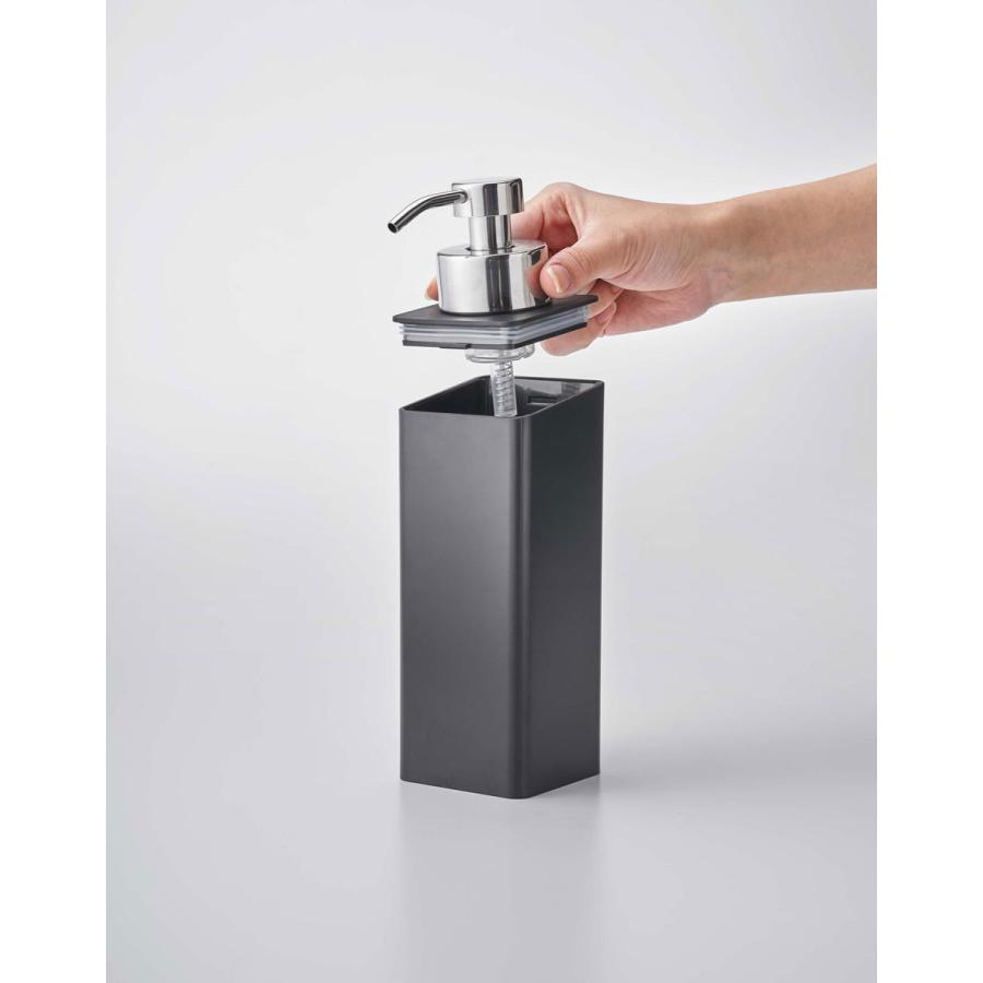ソープディスペンサー 山崎実業 正規品 TOWER タワー フィルムフック ツーウェイディスペンサー 泡タイプ  詰め替え用ボトル ブラック | tower | 06