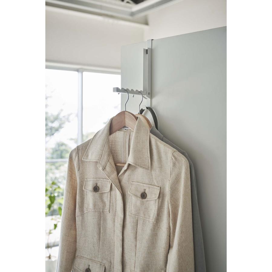 ハンガーラック 山崎実業 正規品 TOWER タワー 使わない時は収納できるドアハンガー パイプハンガー ホワイト | tower | 02