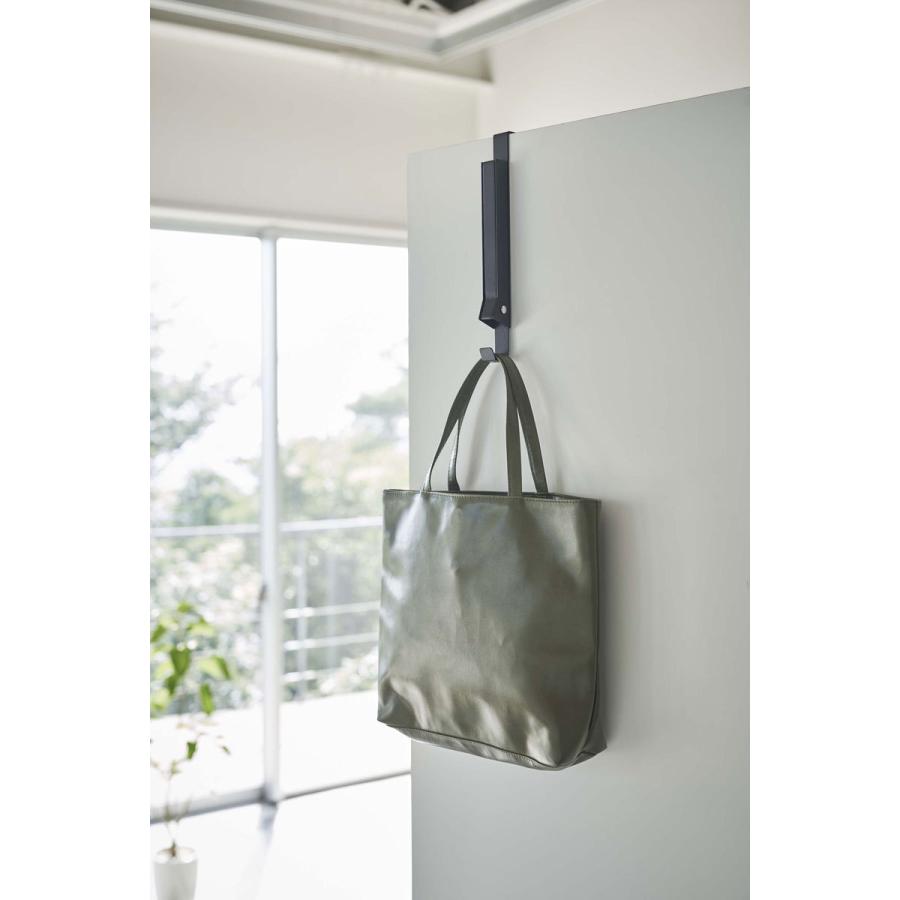 ハンガーラック 山崎実業 正規品 TOWER タワー 使わない時は収納できるドアハンガー パイプハンガー ブラック | tower | 03