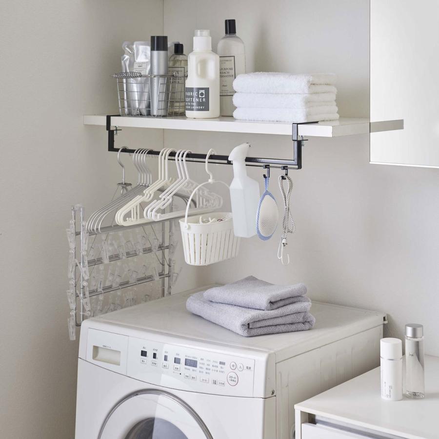 収納アイデア 山崎実業 正規品 TOWER タワー 伸縮棚下収納ハンガー 便利グッズ アイデア収納 ブラック | tower