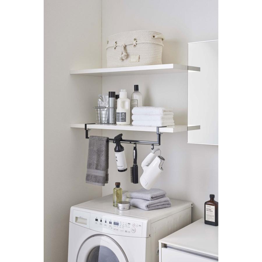 収納アイデア 山崎実業 正規品 TOWER タワー 伸縮棚下収納ハンガー 便利グッズ アイデア収納 ブラック | tower | 02