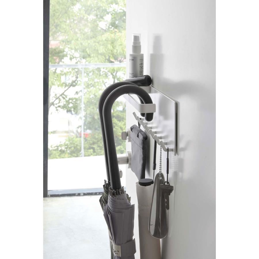 傘立て 山崎実業 正規品 TOWER タワー トレー付きマグネットアンブレラホルダー 傘たて 傘スタンド ホワイト | tower | 07