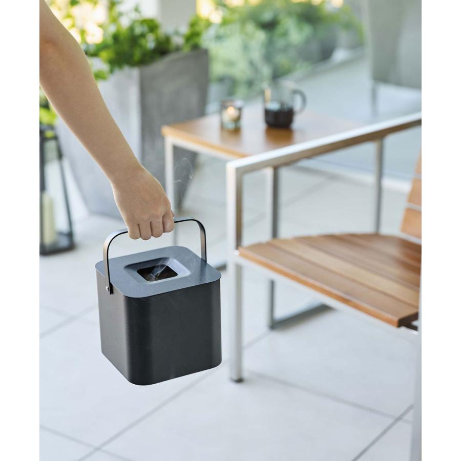 蚊取り線香入れ 山崎実業 正規品 TOWER タワー そのまま入れられる蚊取り線香ポット 蚊遣り 蚊やり器 角形 ブラック | tower | 03