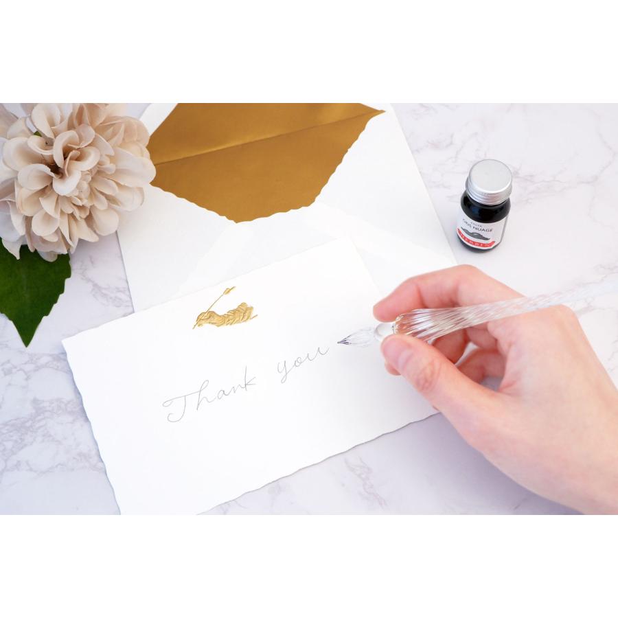 ガラスペン エルバン ガラスペンつむぎ＆ミニインクセット 高級ペン 老舗ブランド HERBIN 10mlミニボトルインク入り グレー/ムーンシャドウ（インク） | エルバン | 04