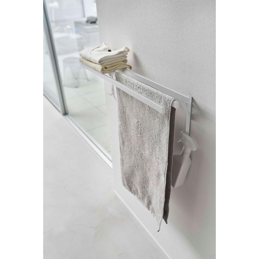 バスタオルハンガー 山崎実業 正規品 TOWER タワー ウォールバスタオルハンガー バスタオル掛け タオルハンガー ホワイト | tower | 02