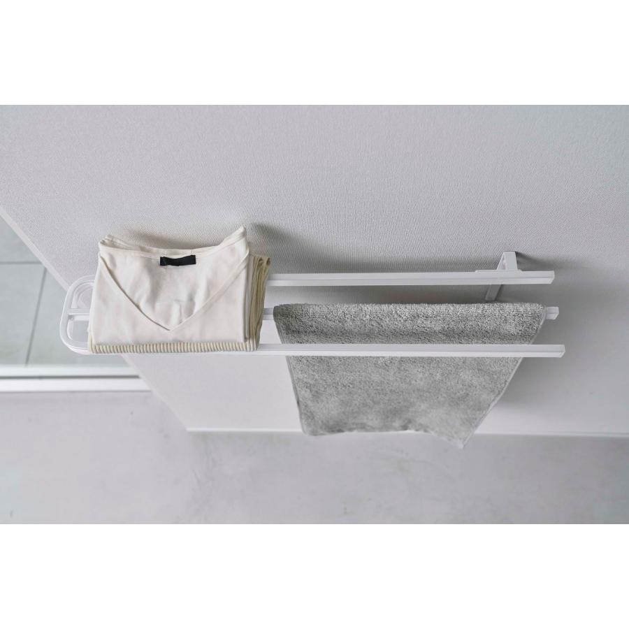 バスタオルハンガー 山崎実業 正規品 TOWER タワー ウォールバスタオルハンガー バスタオル掛け タオルハンガー ホワイト | tower | 03