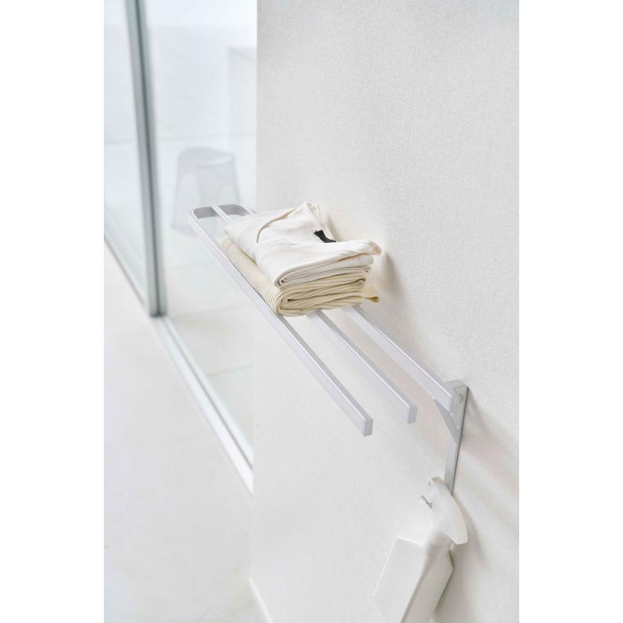 バスタオルハンガー 山崎実業 正規品 TOWER タワー ウォールバスタオルハンガー バスタオル掛け タオルハンガー ホワイト | tower | 05