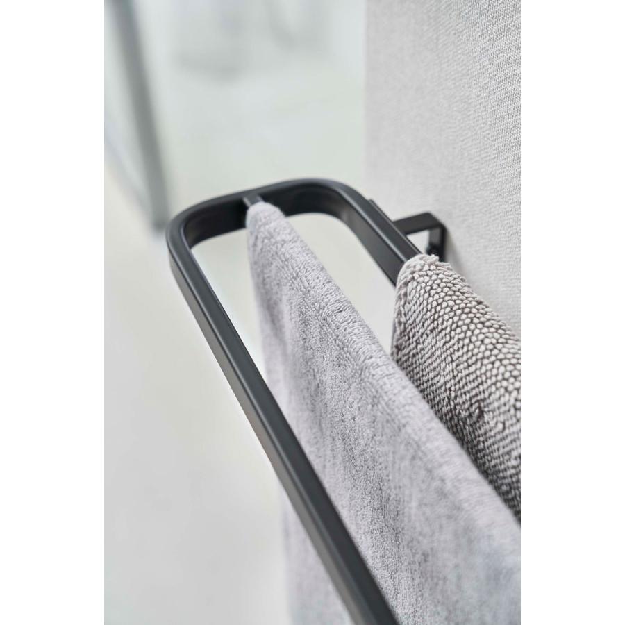 バスタオルハンガー 山崎実業 正規品 TOWER タワー ウォールバスタオルハンガー バスタオル掛け タオルハンガー ブラック | tower | 06