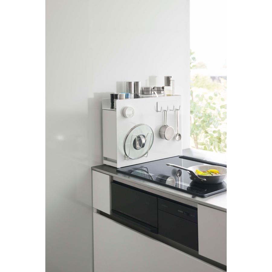 調味料ラック 山崎実業 正規品 TOWER タワー 隠せる調味料ラック スパイスラック 調味料ラック ホワイト | tower | 02