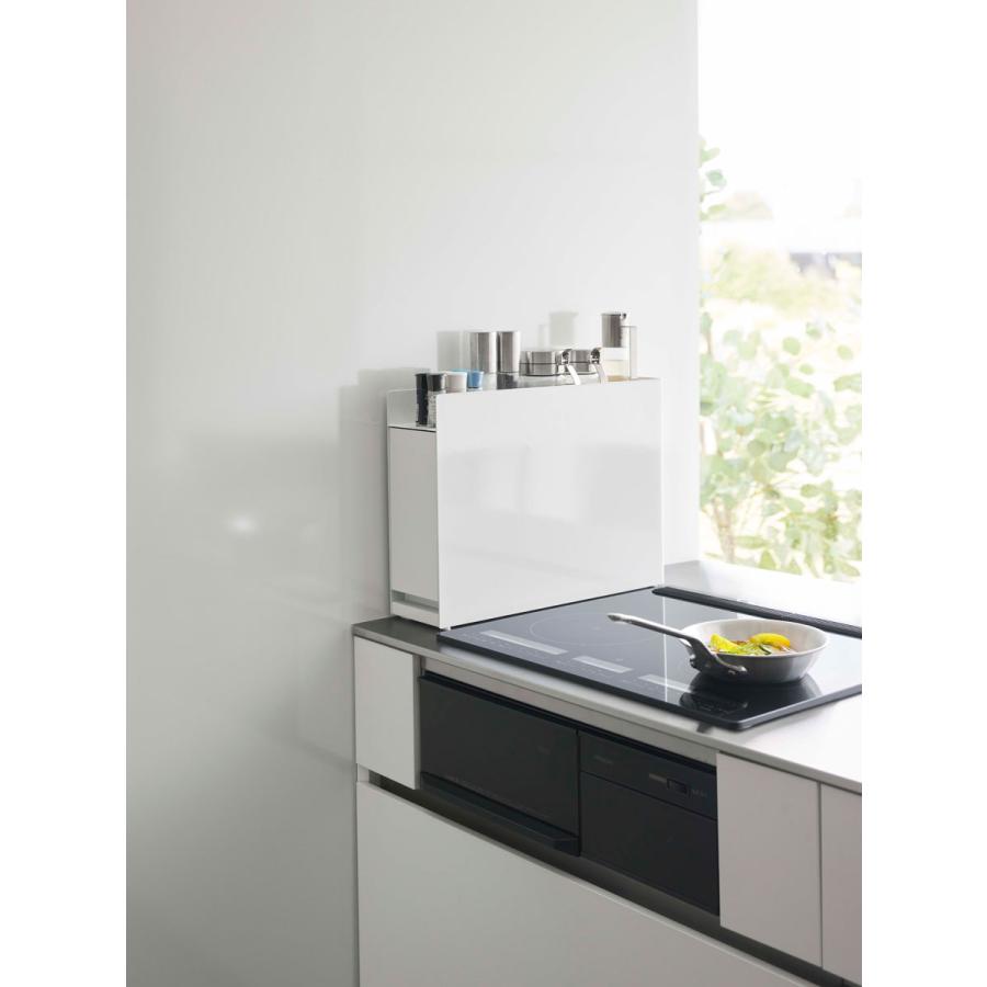 調味料ラック 山崎実業 正規品 TOWER タワー 隠せる調味料ラック スパイスラック 調味料ラック ホワイト | tower | 03