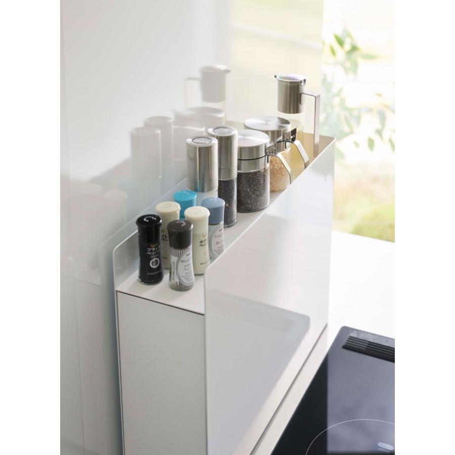 調味料ラック 山崎実業 正規品 TOWER タワー 隠せる調味料ラック スパイスラック 調味料ラック ホワイト | tower | 05