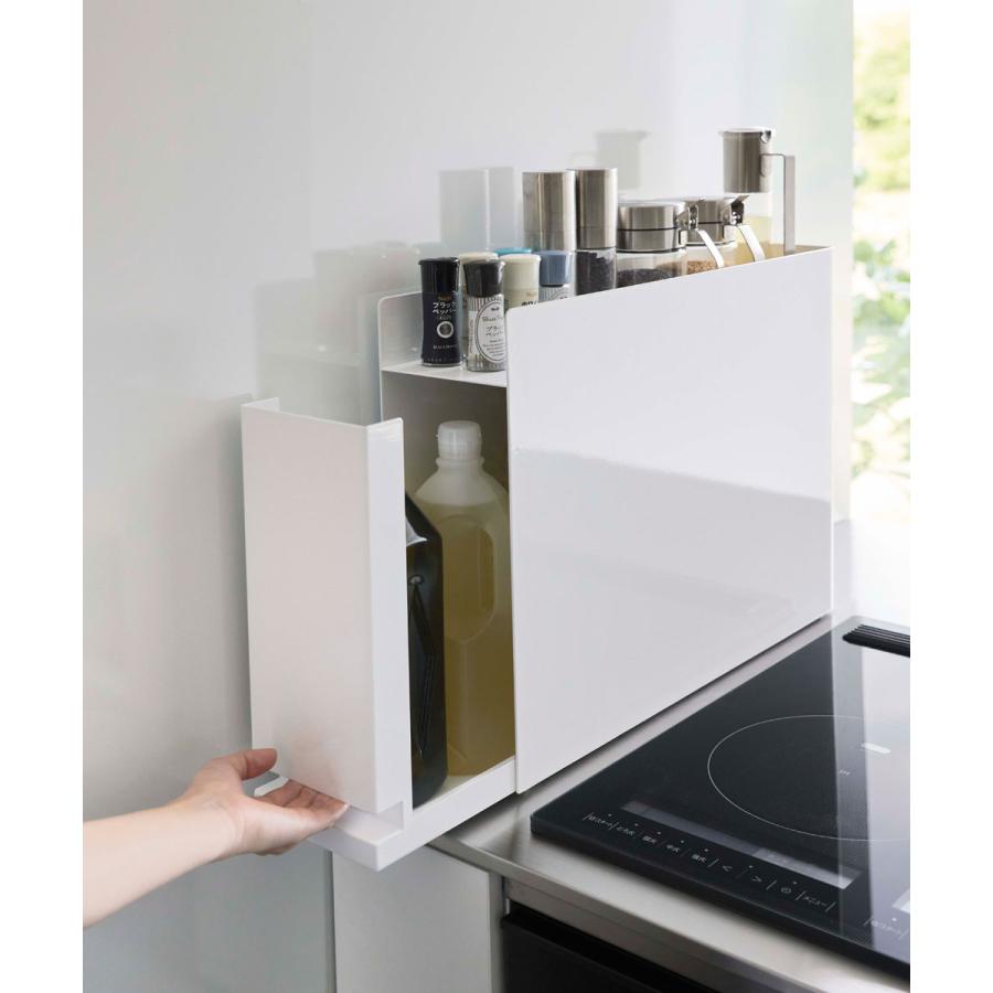 調味料ラック 山崎実業 正規品 TOWER タワー 隠せる調味料ラック スパイスラック 調味料ラック ホワイト | tower | 07