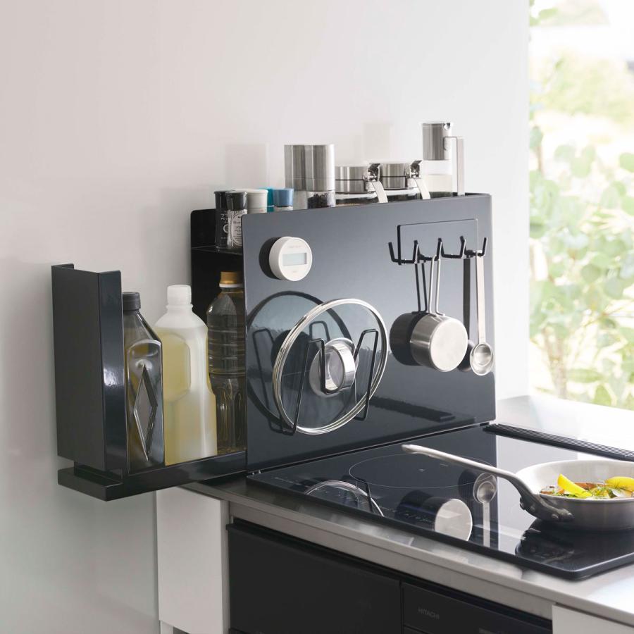 調味料ラック 山崎実業 正規品 TOWER タワー 隠せる調味料ラック スパイスラック 調味料ラック ブラック | tower