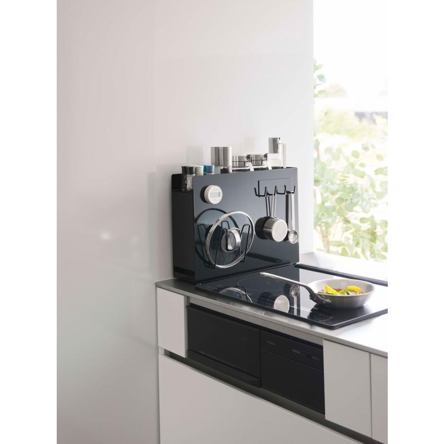 調味料ラック 山崎実業 正規品 TOWER タワー 隠せる調味料ラック スパイスラック 調味料ラック ブラック | tower | 02