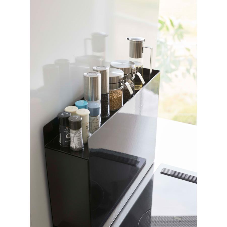 調味料ラック 山崎実業 正規品 TOWER タワー 隠せる調味料ラック スパイスラック 調味料ラック ブラック | tower | 05