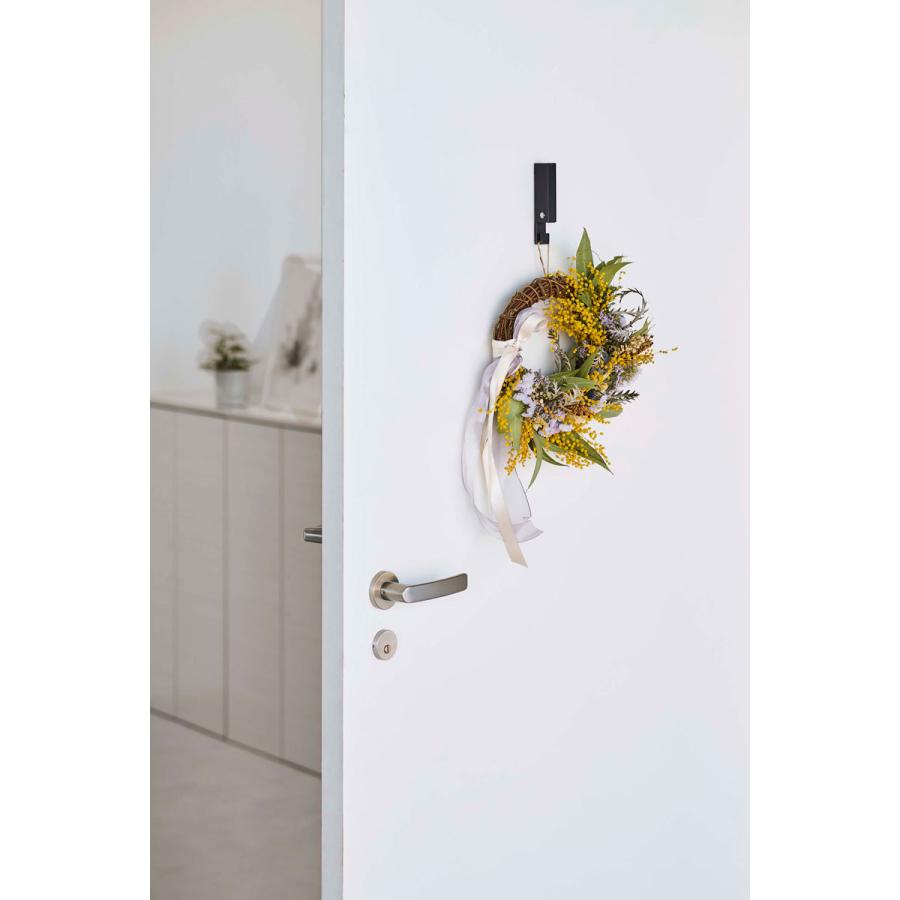 壁掛けフック 山崎実業 正規品 TOWER タワー 風鈴＆しめ縄ホルダー しめ縄フック 風鈴フック しめ縄掛け クリスマスリース掛け ブラック | tower | 02