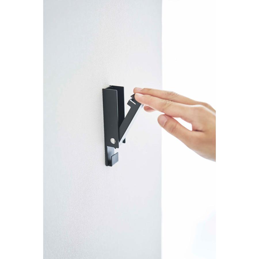 壁掛けフック 山崎実業 正規品 TOWER タワー 風鈴＆しめ縄ホルダー しめ縄フック 風鈴フック しめ縄掛け クリスマスリース掛け ブラック | tower | 06