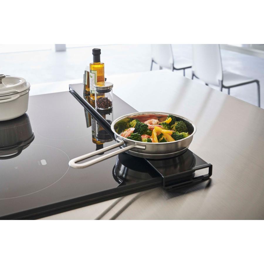 排気口カバー 山崎実業 正規品 TOWER タワー 排気口カバー フラットタイプ W60 コンロ周り 油汚れ 薄型 60cm ブラック | tower | 04