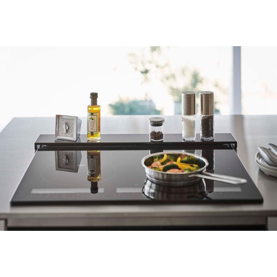 排気口カバー 山崎実業 正規品 TOWER タワー 排気口カバー フラットタイプ W60 コンロ周り 油汚れ 薄型 60cm ブラック | tower | 07