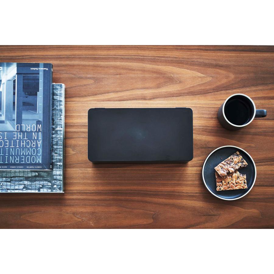 ティッシュケース 山崎実業 正規品 TOWER タワー 蓋付きティッシュケース レギュラーサイズ ティッシュカバー ティッシュケース ブラック | tower | 06