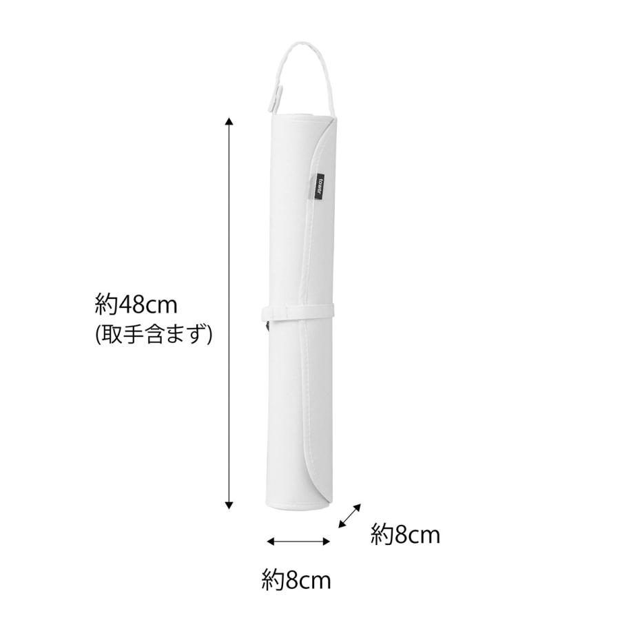 アイロンマット 山崎実業 正規品 TOWER タワー シリコーンアイロン置付くるくるアイロンマット コンパクト 収納 アイロンマット ホワイト | tower | 07