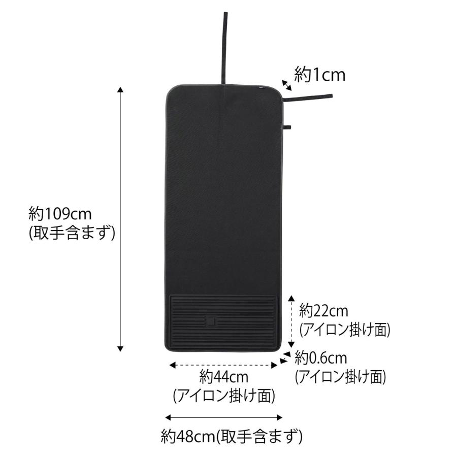 アイロンマット 山崎実業 正規品 TOWER タワー シリコーンアイロン置付くるくるアイロンマット コンパクト 収納 アイロンマット ブラック | tower | 06