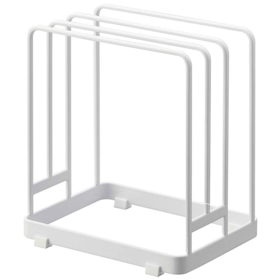 まな板スタンド 山崎実業 正規品 TOWER タワー 丸いまな板が置ける まな板スタンド まな板立て まな板収納  ホワイト | tower | 01