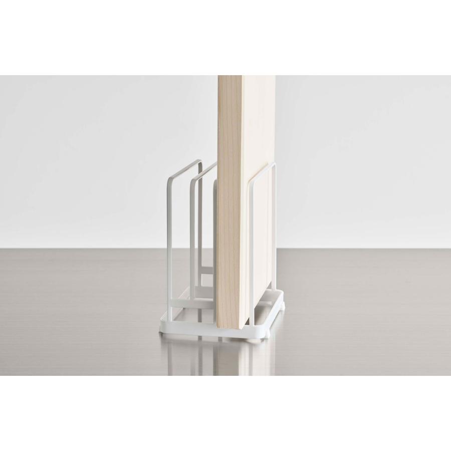 まな板スタンド 山崎実業 正規品 TOWER タワー 丸いまな板が置ける まな板スタンド まな板立て まな板収納  ホワイト | tower | 07