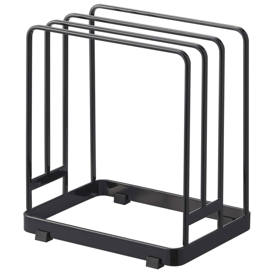 まな板スタンド 山崎実業 正規品 TOWER タワー 丸いまな板が置ける まな板スタンド まな板立て まな板収納  ブラック | tower | 01