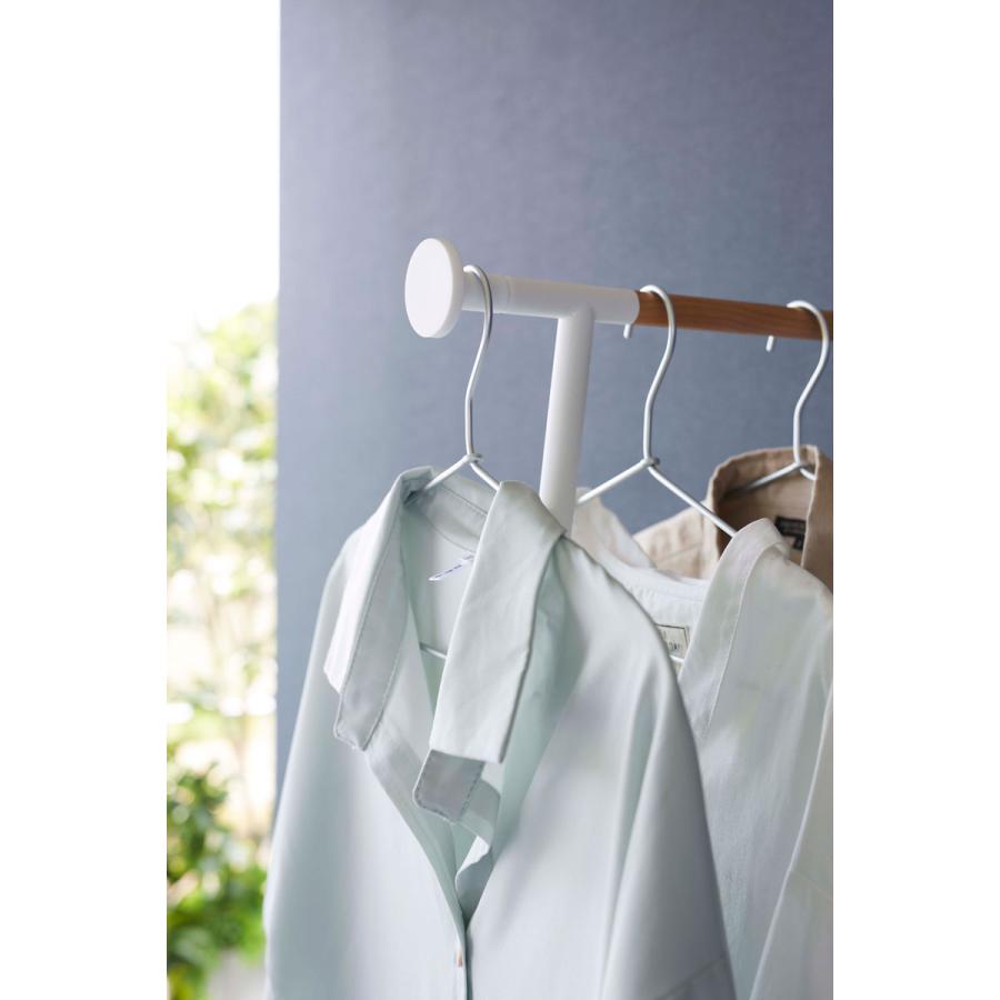 衣類スチーマーハンガーラック 山崎実業 正規品 TOWER タワー 衣類スチーマーアイロン掛けハンガー 衣類スチーマーアイロン台  ホワイト | tower | 04