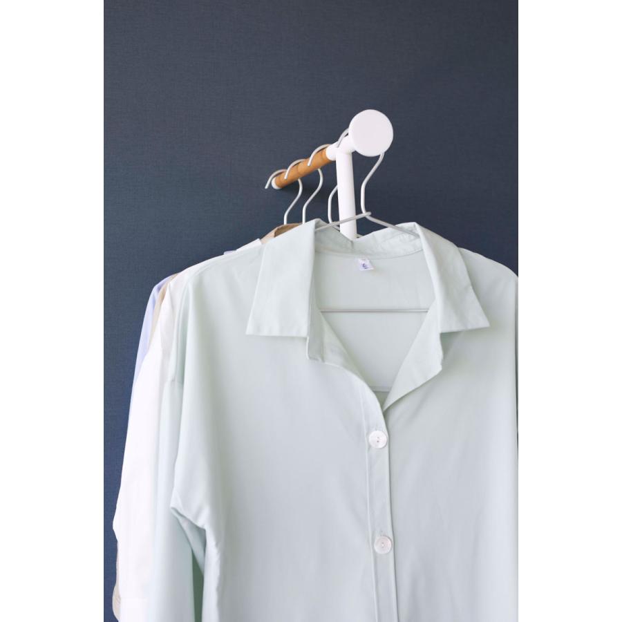 衣類スチーマーハンガーラック 山崎実業 正規品 TOWER タワー 衣類スチーマーアイロン掛けハンガー 衣類スチーマーアイロン台  ホワイト | tower | 05