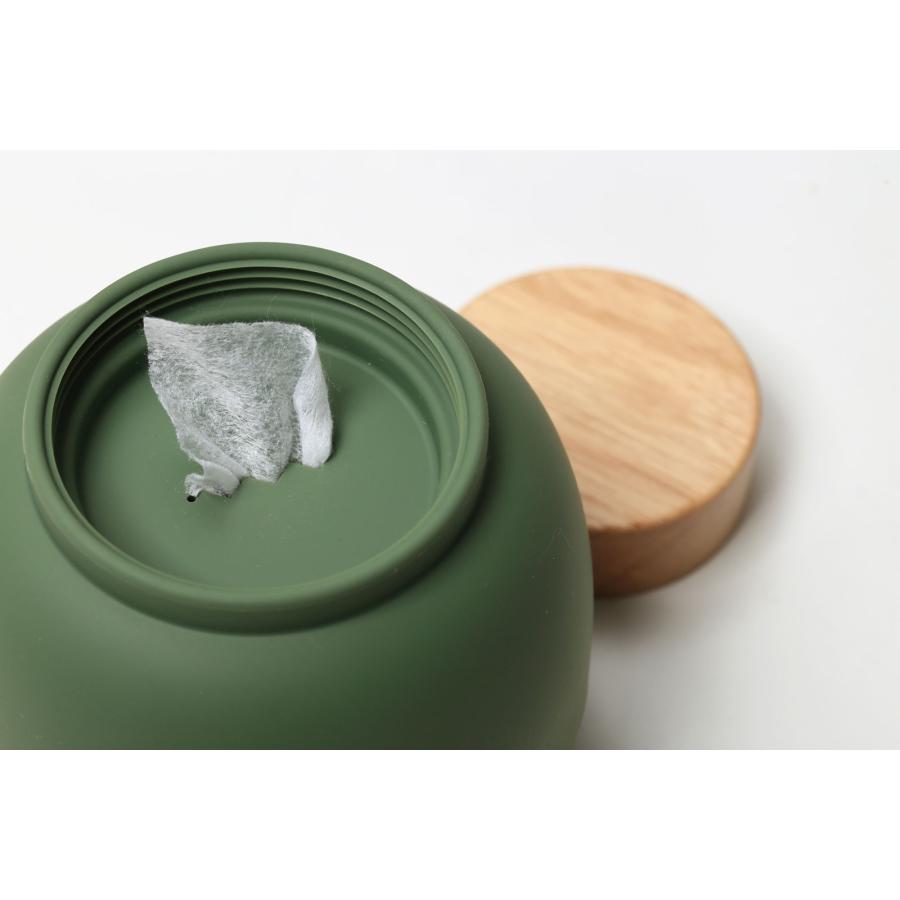 ウェットシートケース 正規品 ideaco イデアコ ウェットティッシュケース モチモコ ウェットティッシュケース Wet Tissue Case Mochi Moco モスグリーン |  | 03