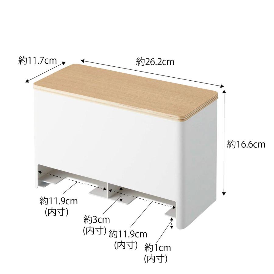 サニタリー収納 山崎実業 正規品 RIN リン 分別サニタリー収納ホルダー ナプキン サニタリーボックス  ナチュラル |  | 10