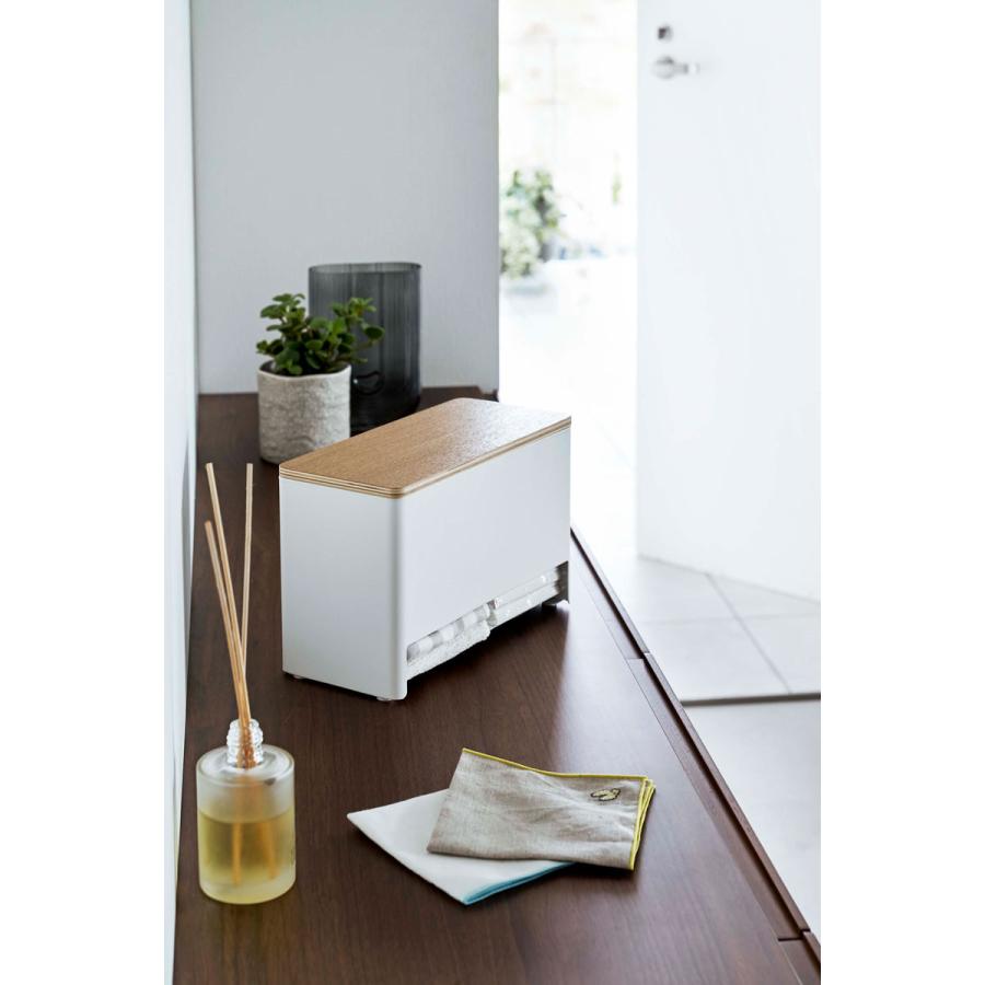 サニタリー収納 山崎実業 正規品 RIN リン 分別サニタリー収納ホルダー ナプキン サニタリーボックス  ナチュラル |  | 03