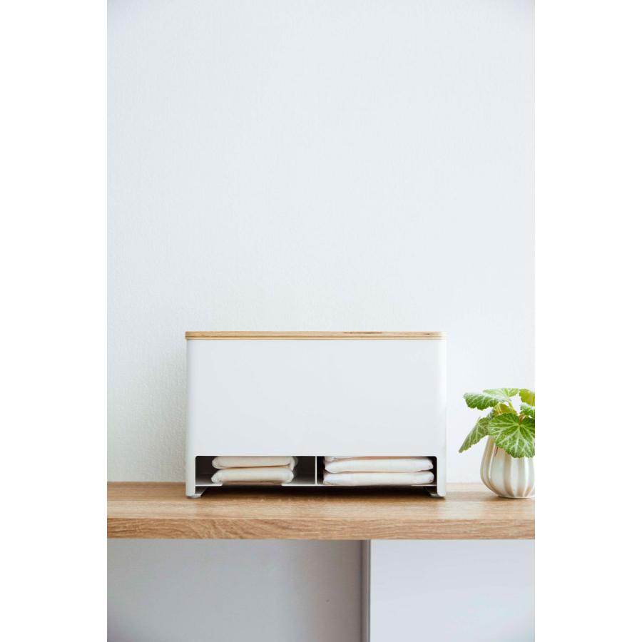 サニタリー収納 山崎実業 正規品 RIN リン 分別サニタリー収納ホルダー ナプキン サニタリーボックス  ナチュラル |  | 06