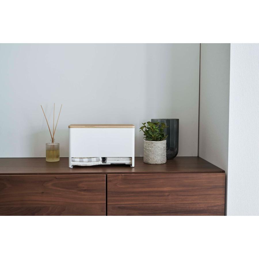 サニタリー収納 山崎実業 正規品 RIN リン 分別サニタリー収納ホルダー ナプキン サニタリーボックス  ナチュラル |  | 09