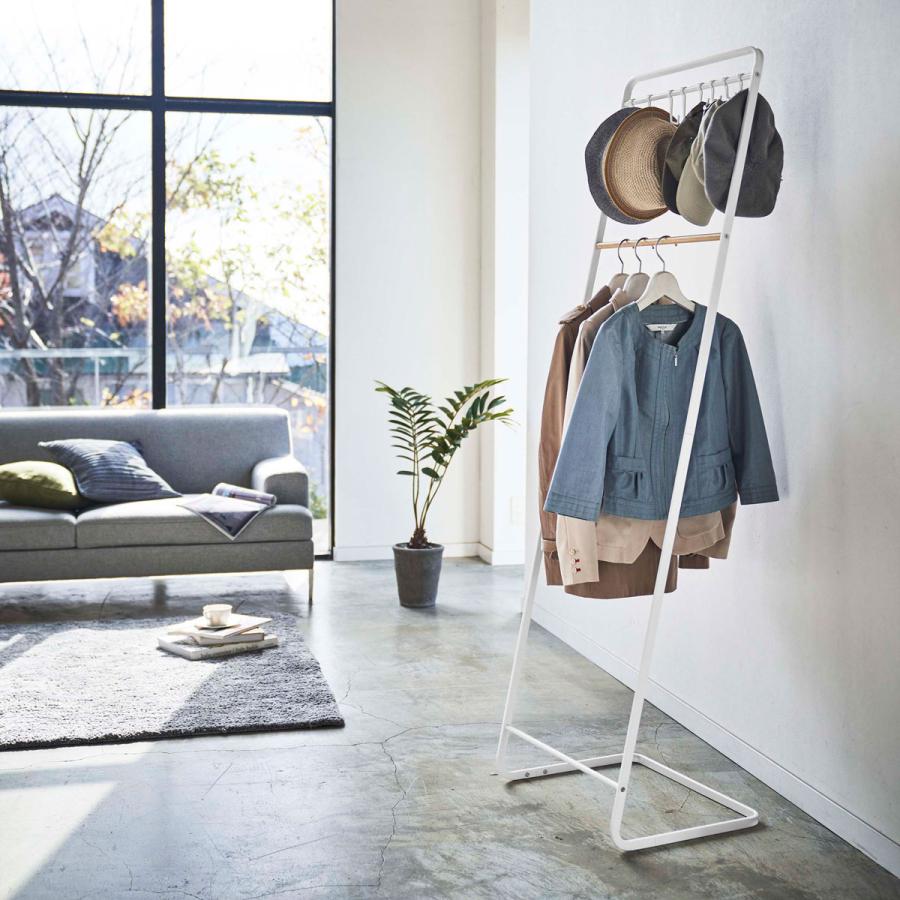 コートハンガー 山崎実業 正規品 TOWER タワー 帽子収納フック付き コートハンガー コートフック コート掛け  ホワイト | tower