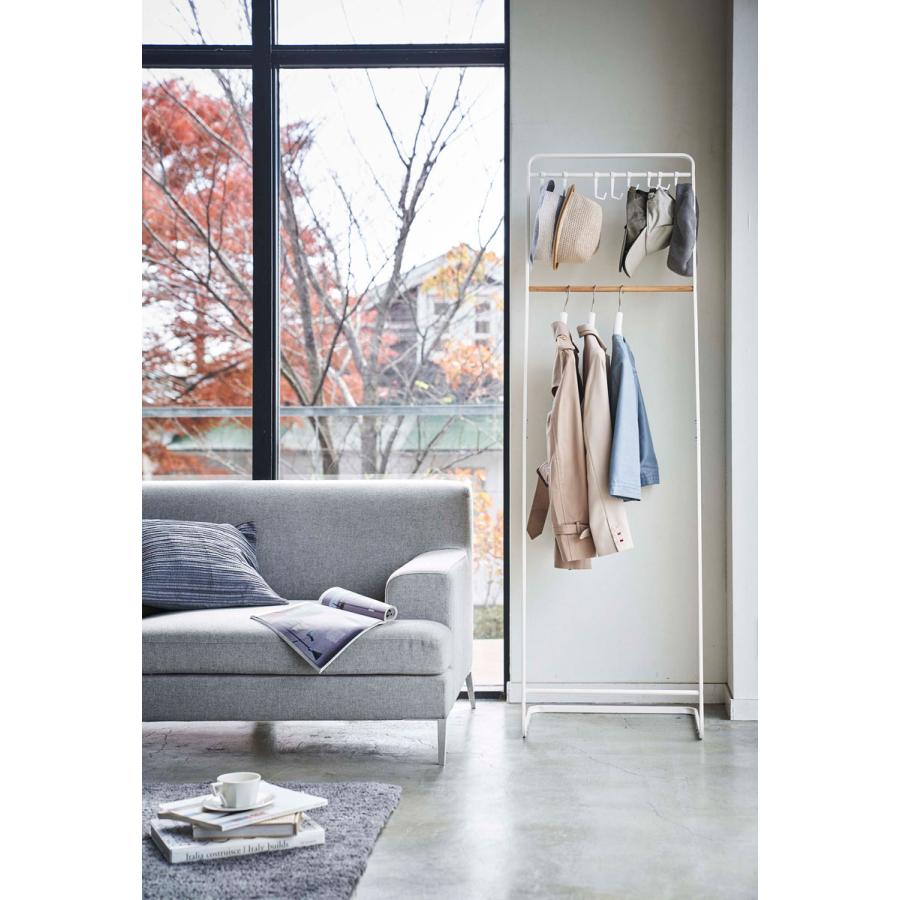 コートハンガー 山崎実業 正規品 TOWER タワー 帽子収納フック付き コートハンガー コートフック コート掛け  ホワイト | tower | 02