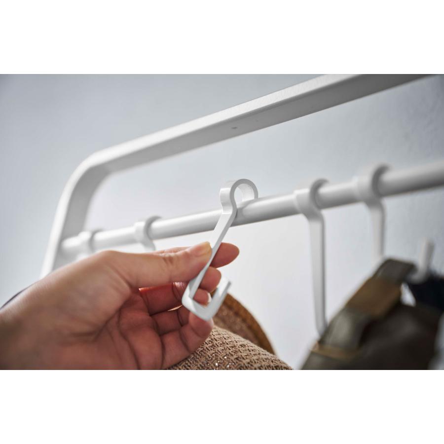 コートハンガー 山崎実業 正規品 TOWER タワー 帽子収納フック付き コートハンガー コートフック コート掛け  ホワイト | tower | 03
