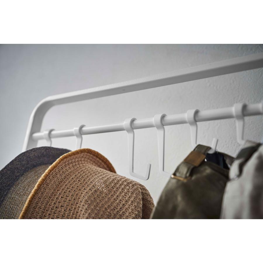 コートハンガー 山崎実業 正規品 TOWER タワー 帽子収納フック付き コートハンガー コートフック コート掛け  ホワイト | tower | 04