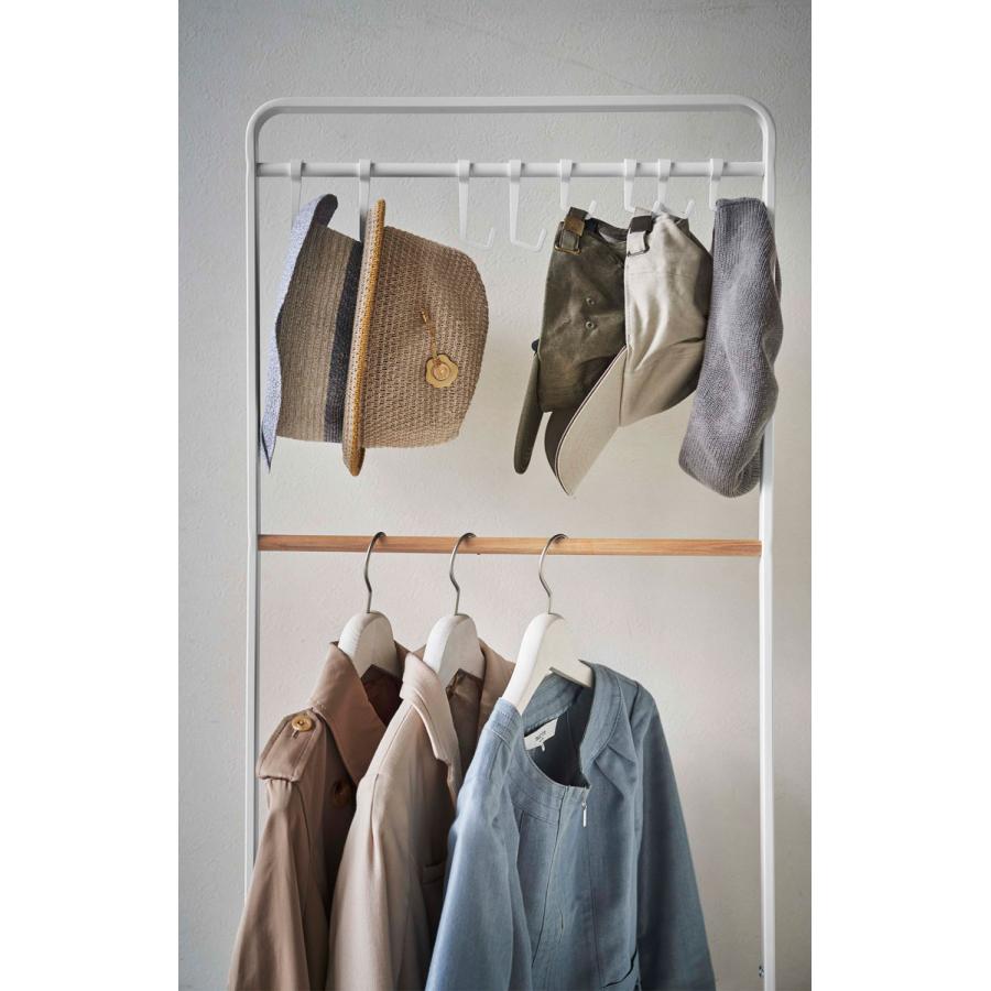 コートハンガー 山崎実業 正規品 TOWER タワー 帽子収納フック付き コートハンガー コートフック コート掛け  ホワイト | tower | 06
